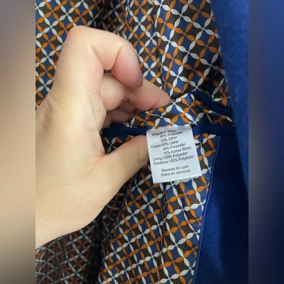 PAISLEY AND GRAY NWT SAPPHIRE Wool TOP COAT SIZE XXL MSRP $220 SLIM FIT - Picture 9 of 10